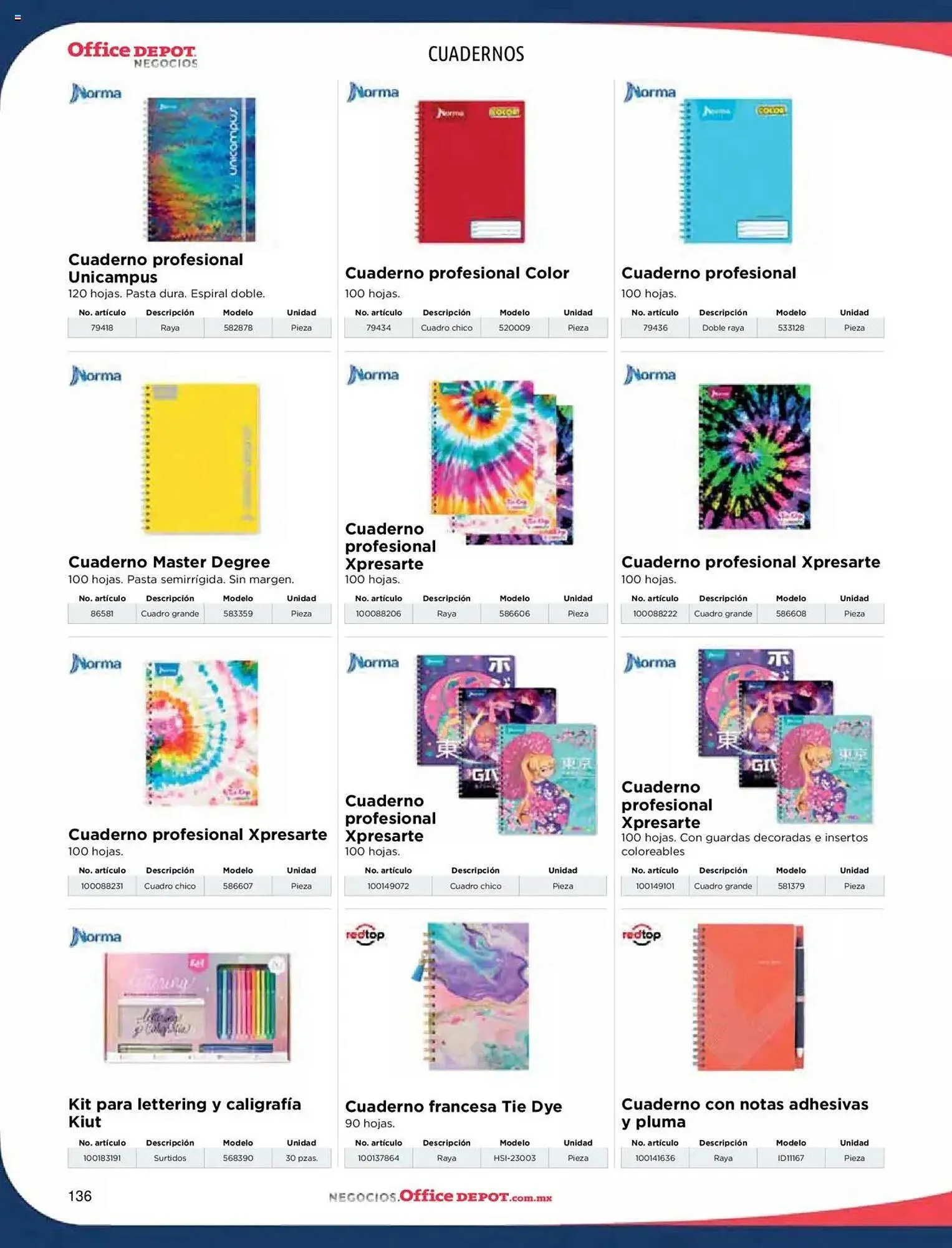 Catálogo de Catálogo Office Depot 9 de enero al 31 de diciembre 2025 - Pagina 138