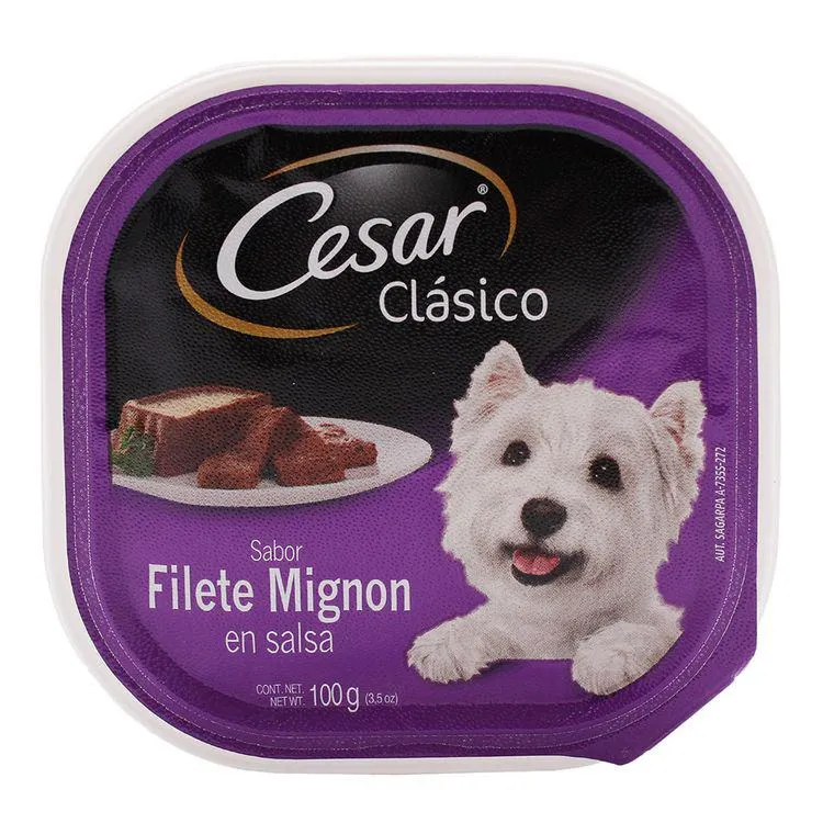 Alimento Cesar Filete Mignon 100grs - Cesar - 1 pieza