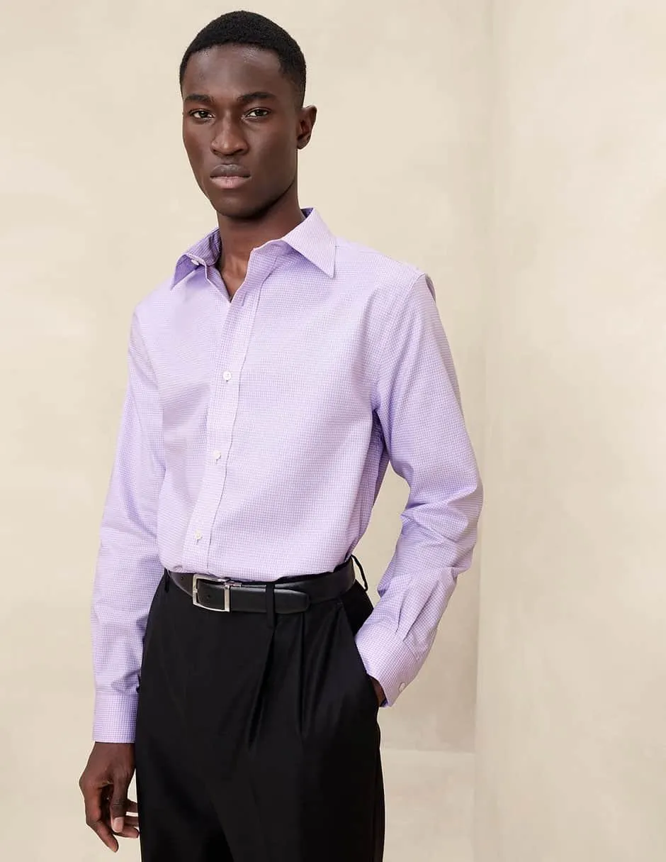 Camisa de vestir de algodón manga larga para hombre