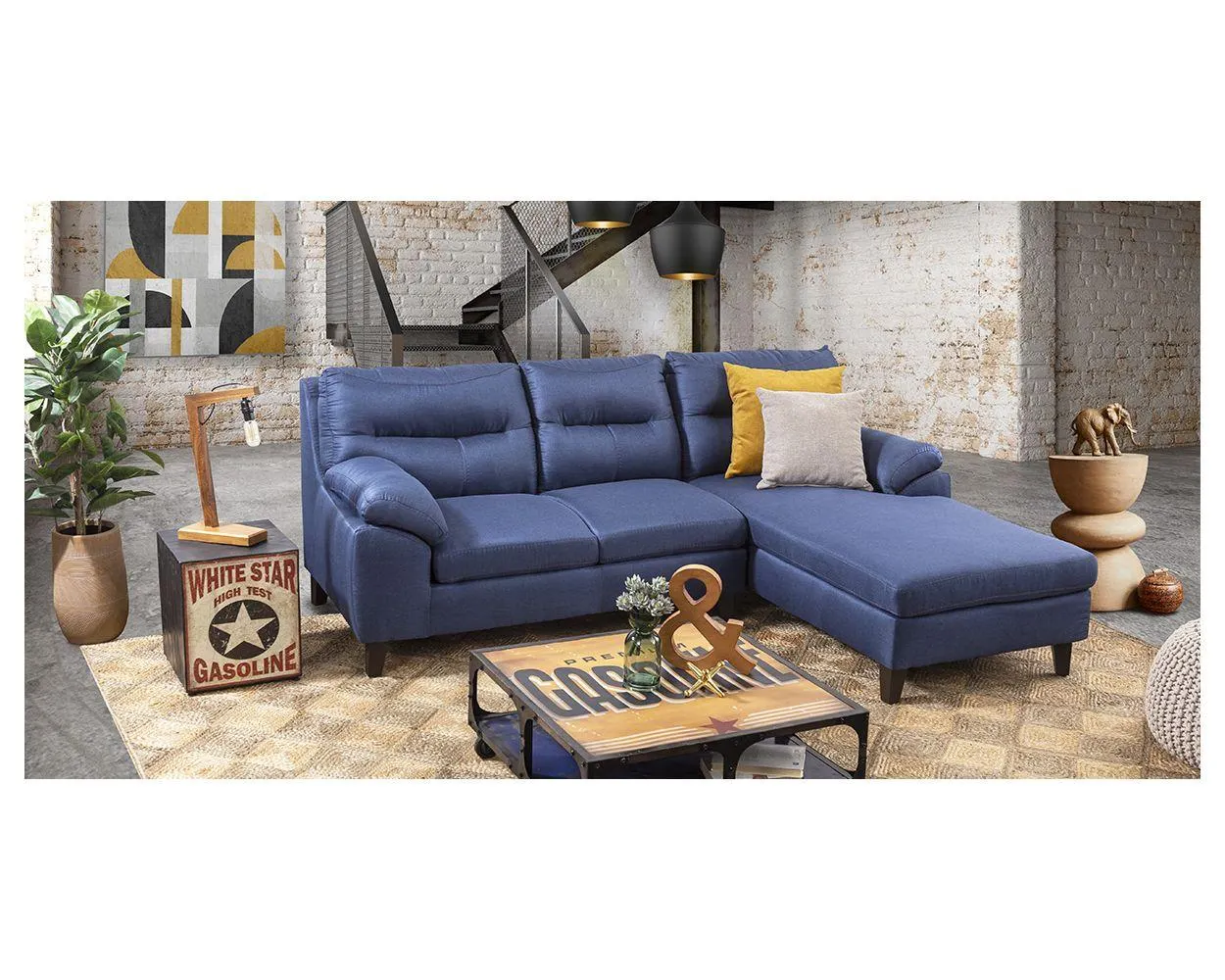 Sala Modular Derecha Preston Azul