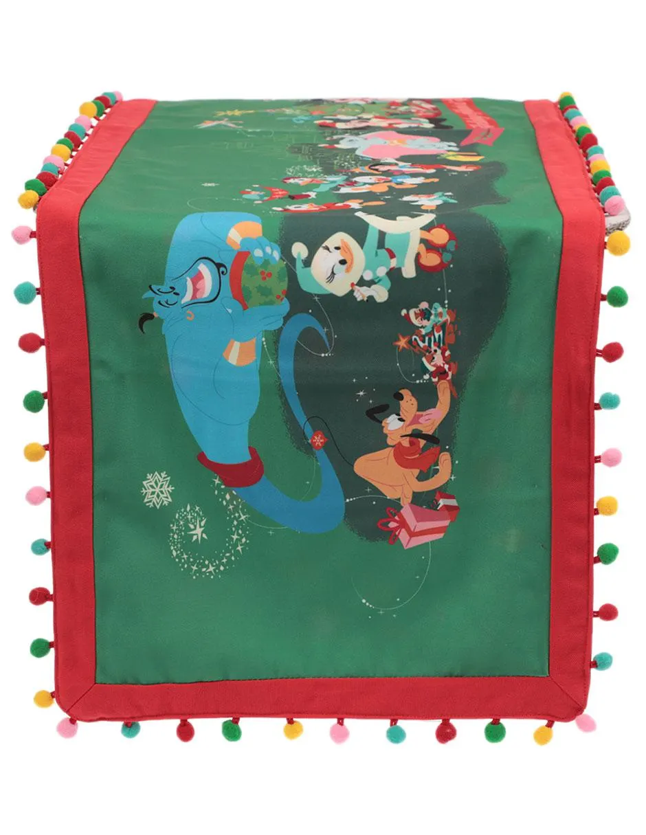 Camino de mesa navideño de poliéster Disney