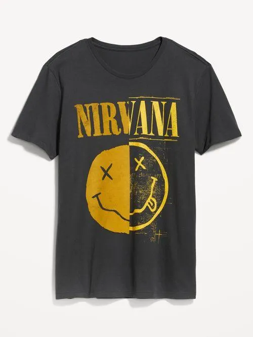 Playera de manga corta con estampado gráfico de Nirvana™ Old Navy