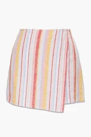 SHORT RAYADO TIPO FALDA