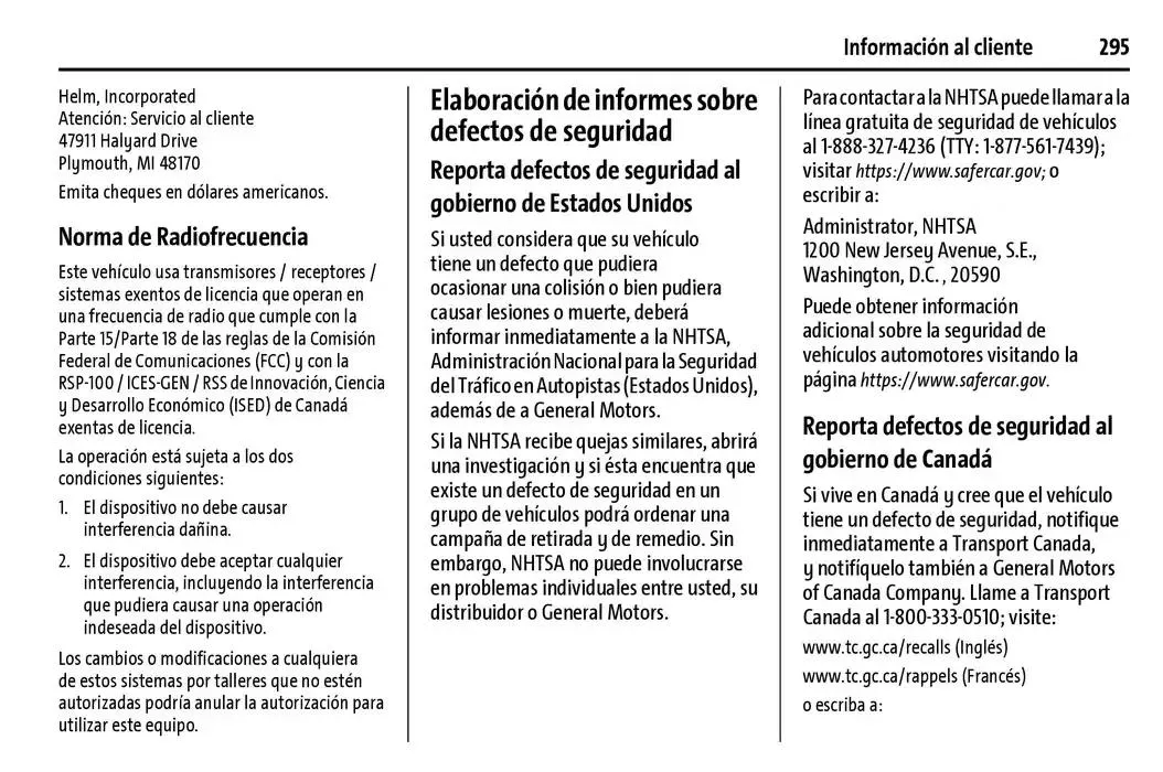 Catálogo de BrightDrop 400 Y BrightDrop 600 Manual del propietario 22 de enero al 31 de diciembre 2025 - Pagina 296