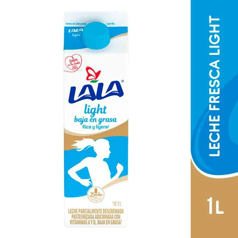 Lala Leche Fresca Light Cartón Sin Tapa 1 L