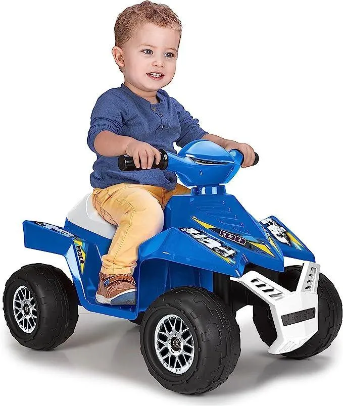 Montable CuatrimotoQuad Racy Azul/Negro Feber