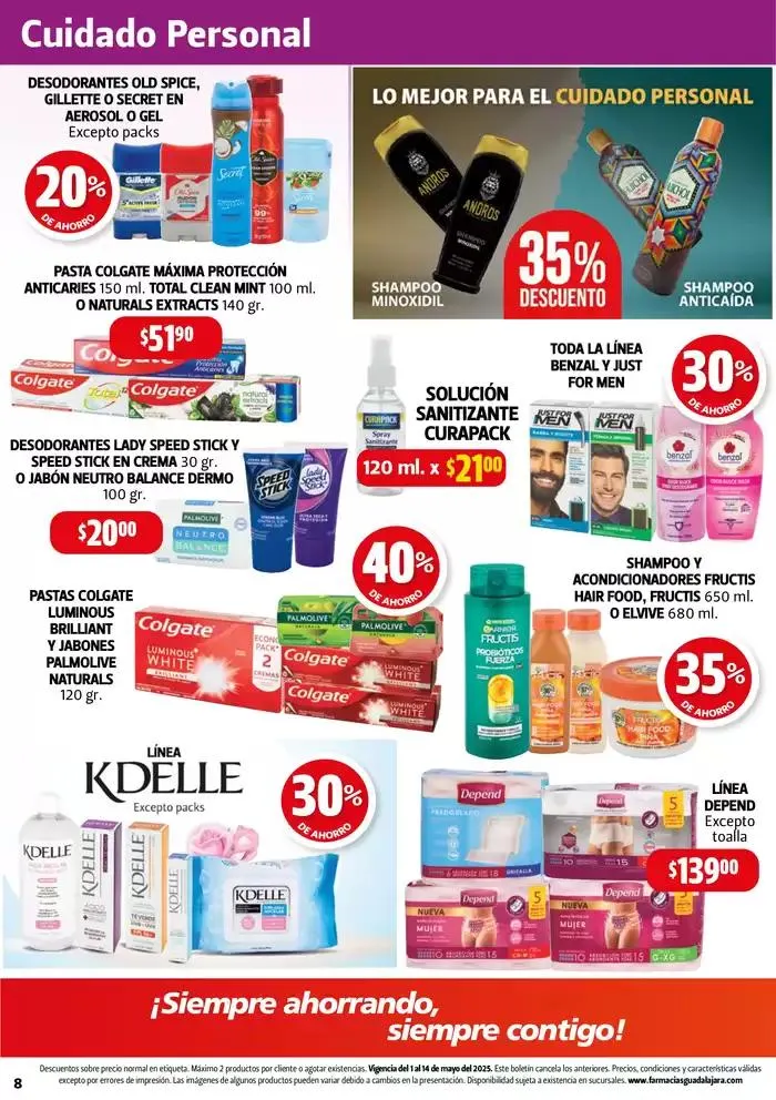 Catálogo de Boletín Farmacias Guadalajara  2 de mayo al 15 de mayo 2025 - Pagina 8