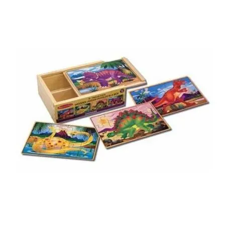 Rompecabezas dinosaurios 4 x 12 piezas