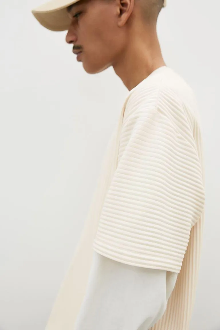 Πλισέ T-shirt Loose Fit
