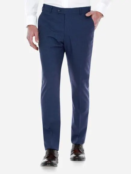 Pantalón de Vestir Slim Fit Lana Azul