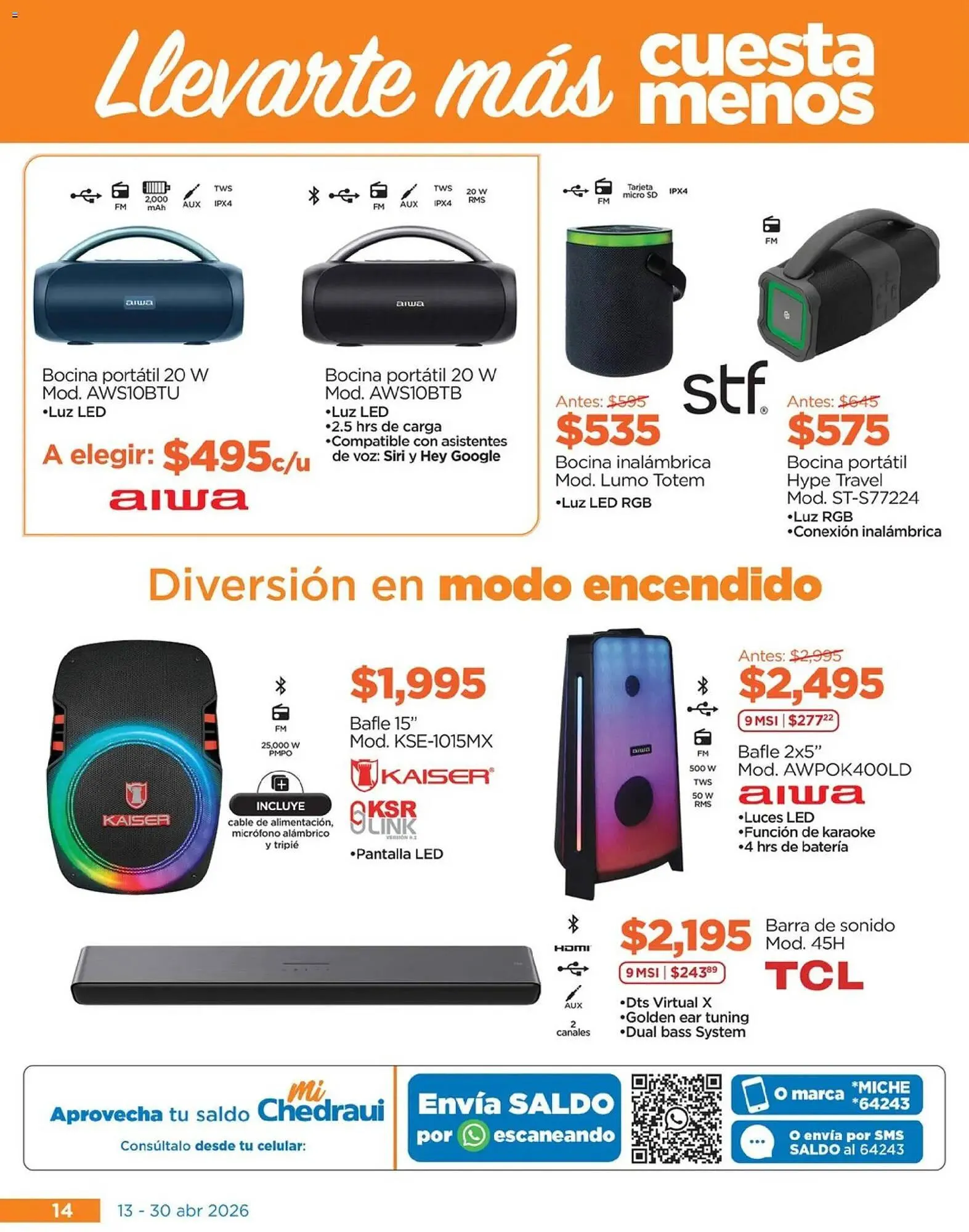 Catálogo de Folleto Chedraui 13 de abril al 1 de mayo 2026 - Pagina 14