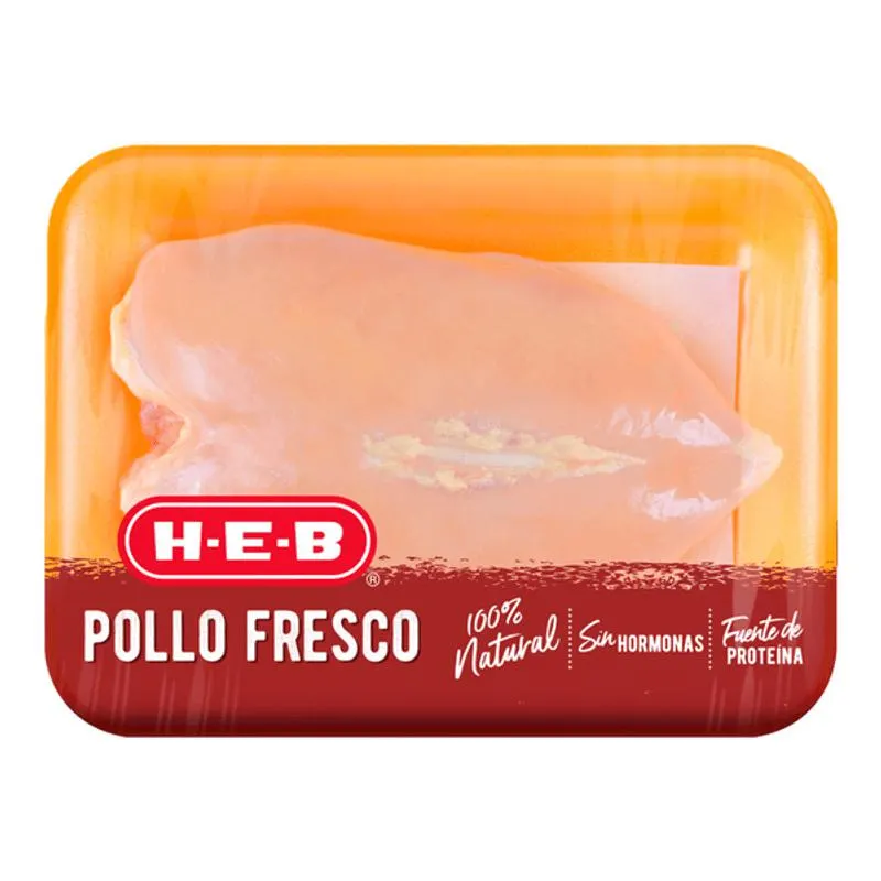 HEB Pechuga de Pollo con Hueso sin Piel 1 kg