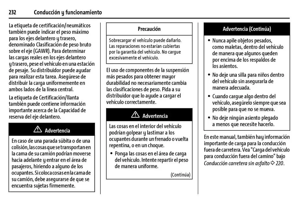 Catálogo de Cheyenne 2025 Manual del propietario 22 de enero al 31 de diciembre 2025 - Pagina 233