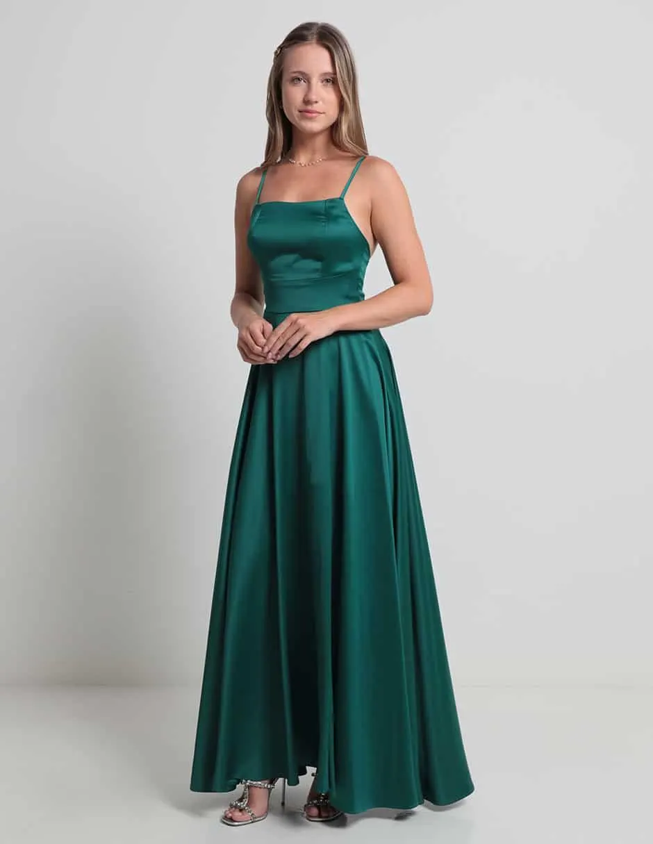 Vestido largo de fiesta RUE by Rue de la Paix espalda cruzada