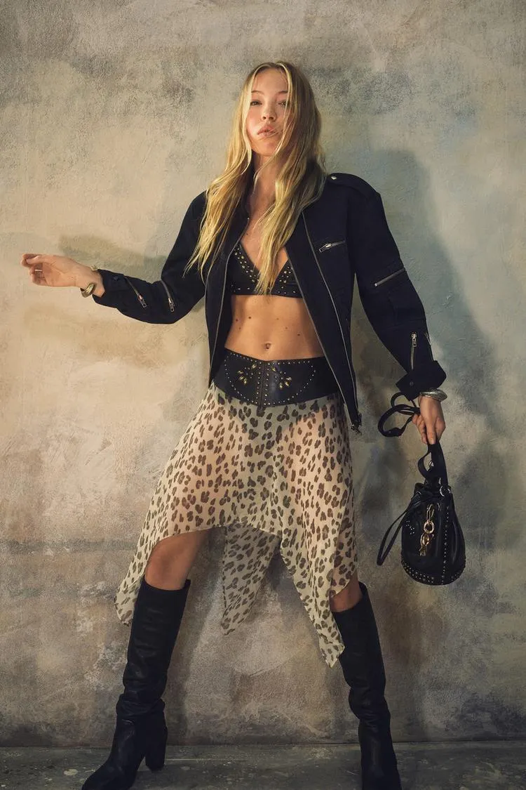 CHAMARRA ZIPPERS KATE MOSS X ZARA