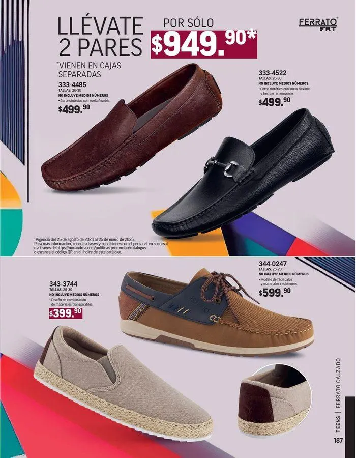 Catálogo de ANDREA - CALZADO CABALLERO 26 de agosto al 25 de enero 2025 - Pagina 96