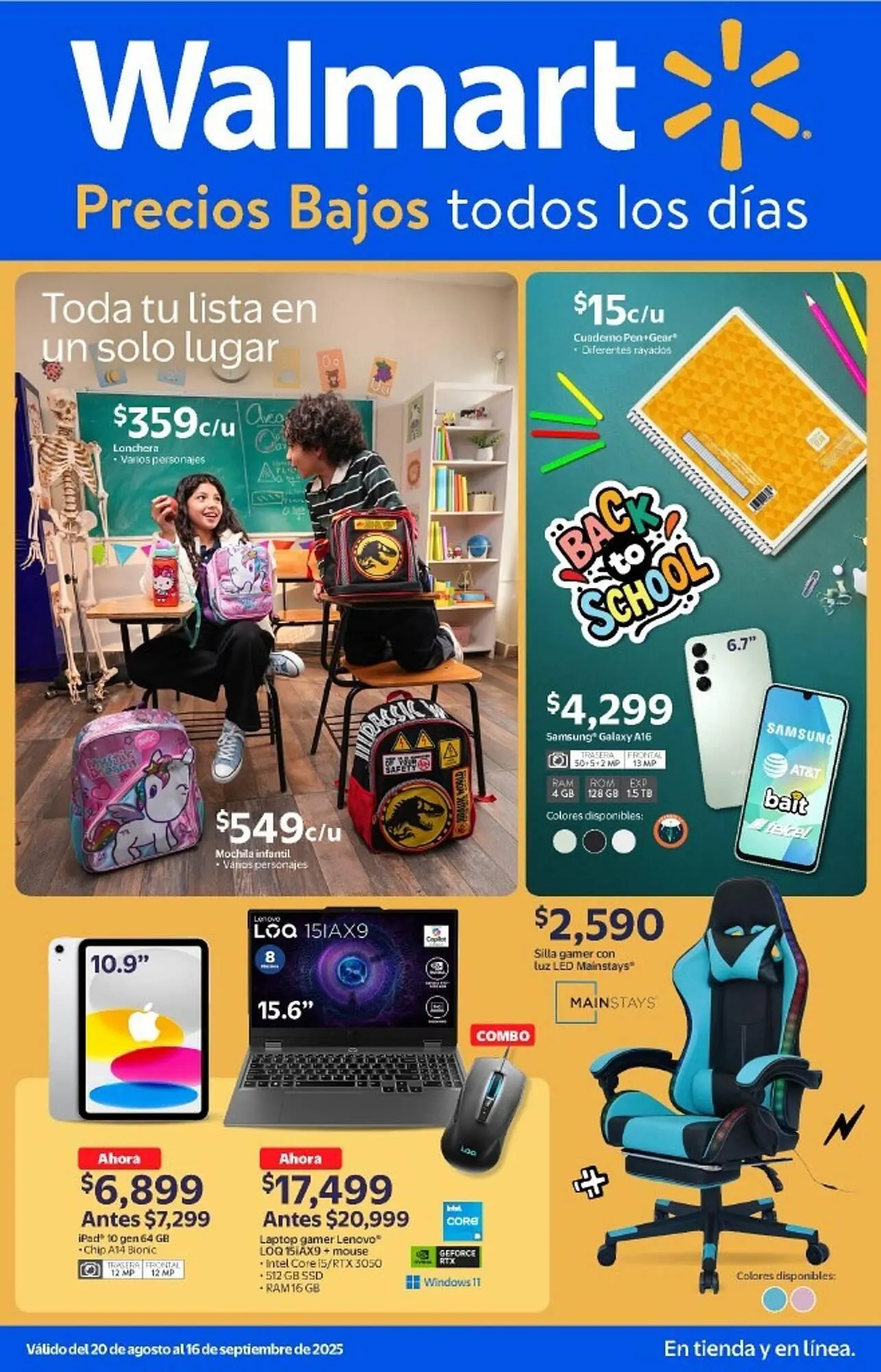 Catálogo de Catálogo Walmart 21 de agosto al 16 de septiembre 2025 - Pagina 1