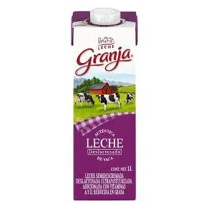 LECHE UHT GRANJA DESLACTOSADA 1 LT.