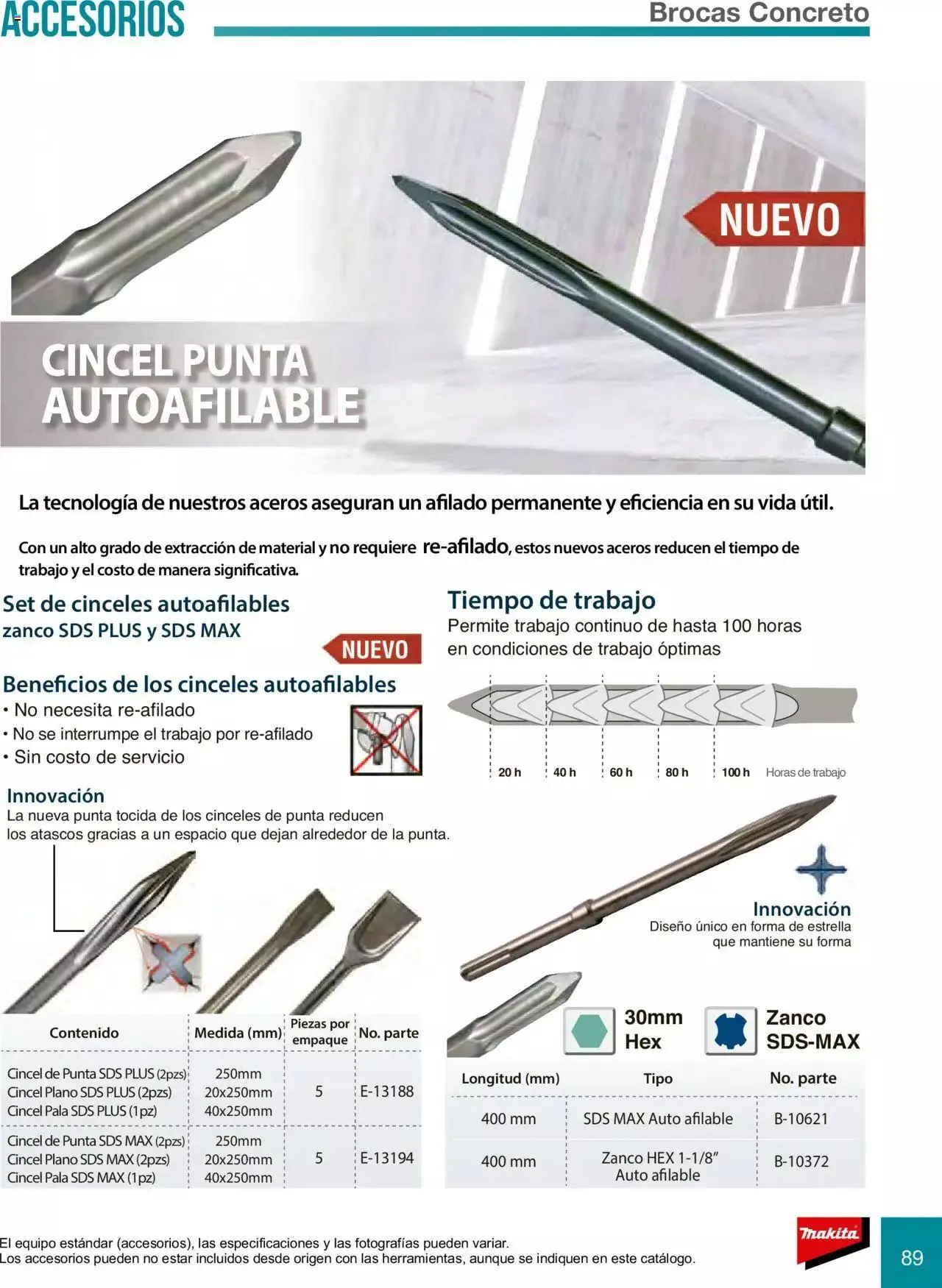 Catálogo de Makita Ofertas Accesorios 5 de septiembre al 31 de diciembre 2023 - Pagina 89