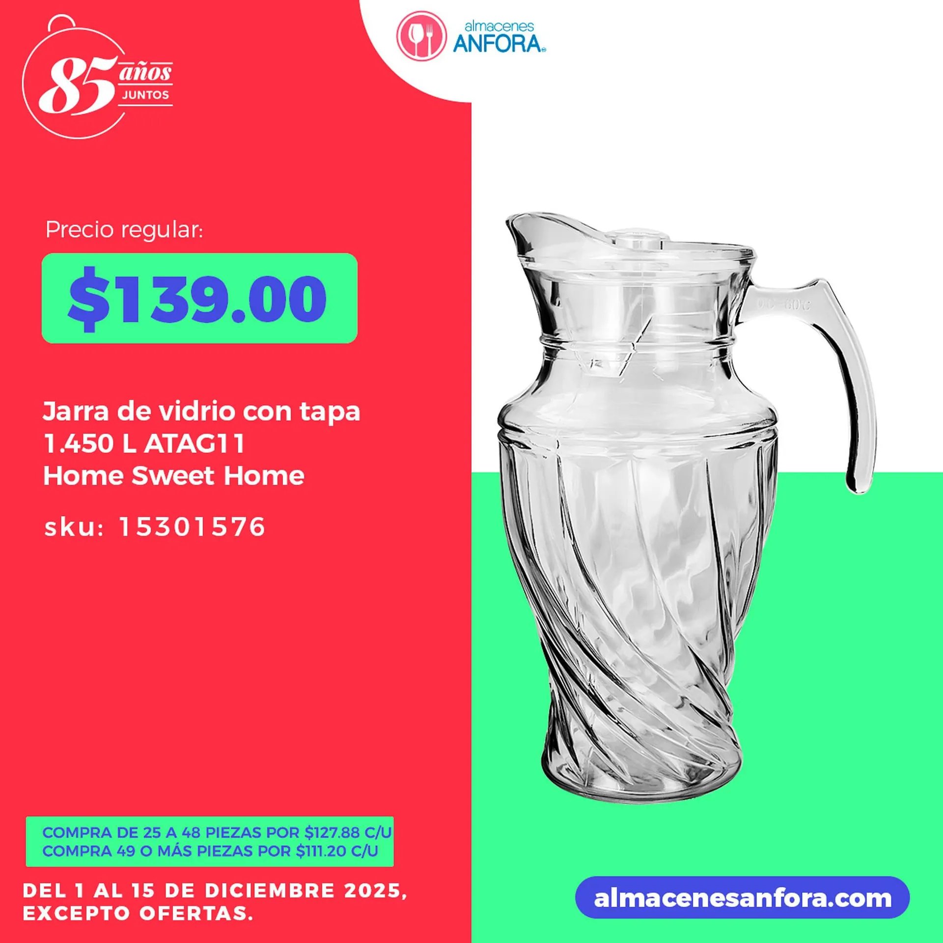 Catálogo de Catálogo Almacenes Anfora 1 de diciembre al 15 de diciembre 2025 - Pagina 1