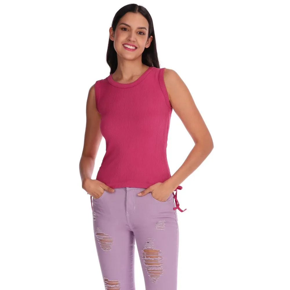 Blusa Red Sky Mujer Con Jareta En Costado