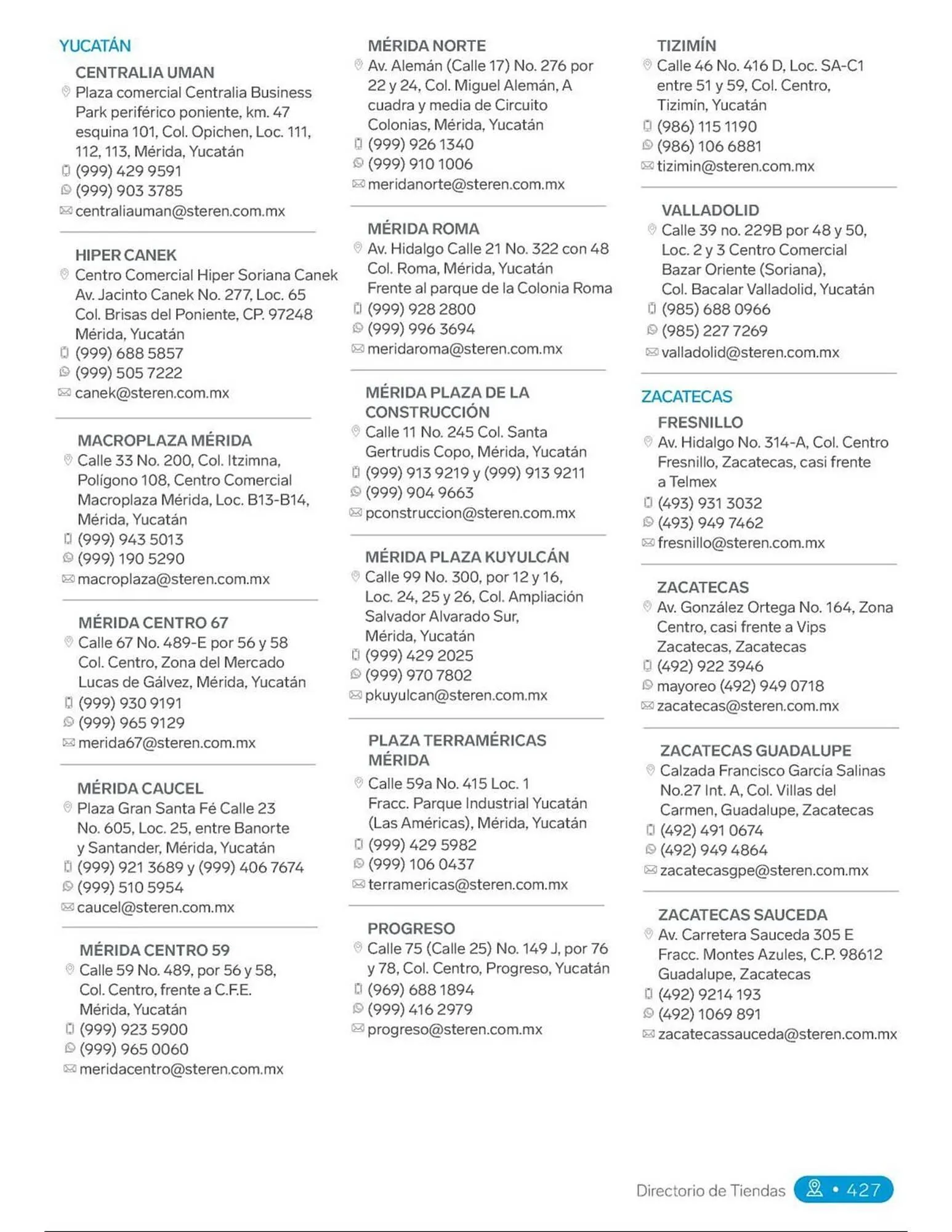 Catálogo de Catálogo Steren 18 de febrero al 31 de diciembre 2025 - Pagina 445