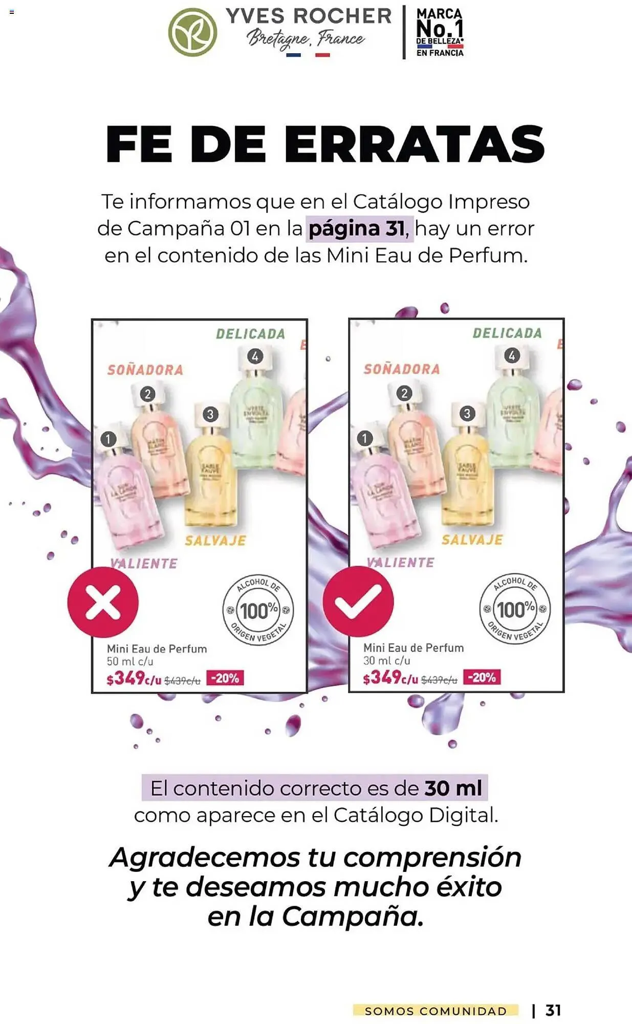 Catálogo de Catálogo Yves Rocher 31 de diciembre al 10 de febrero 2025 - Pagina 31