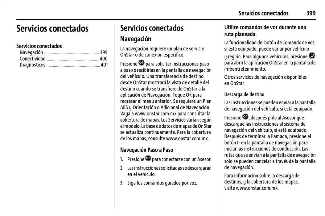Catálogo de Chevrolet Corvette Stingray Manual del propietario 22 de enero al 31 de diciembre 2025 - Pagina 400