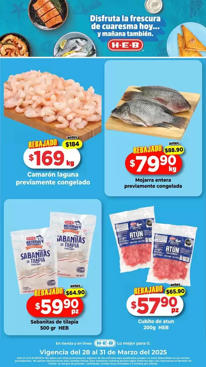 Catálogo de Ofertas HEB 28 de marzo al 31 de marzo 2025 - Pagina 1