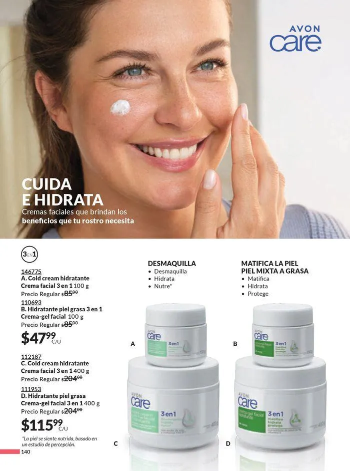 Catálogo de Avon COSMÉTICOS C09 17 de abril al 22 de mayo 2024 - Pagina 140