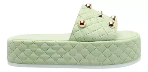 Sandalias Para Mujer De Plataforma Moda Aria Menta Fareli