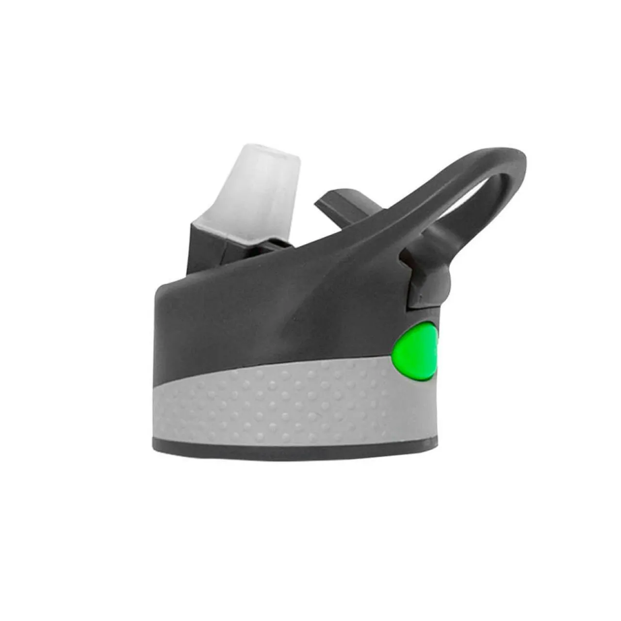 Cilindro con agarradera, botón antiderrame, 680 ml, verde con gris