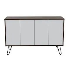 ESTANTE CARRO BAR DE MELAMINA 80 X 60 X 38 CM CHOCOLATE