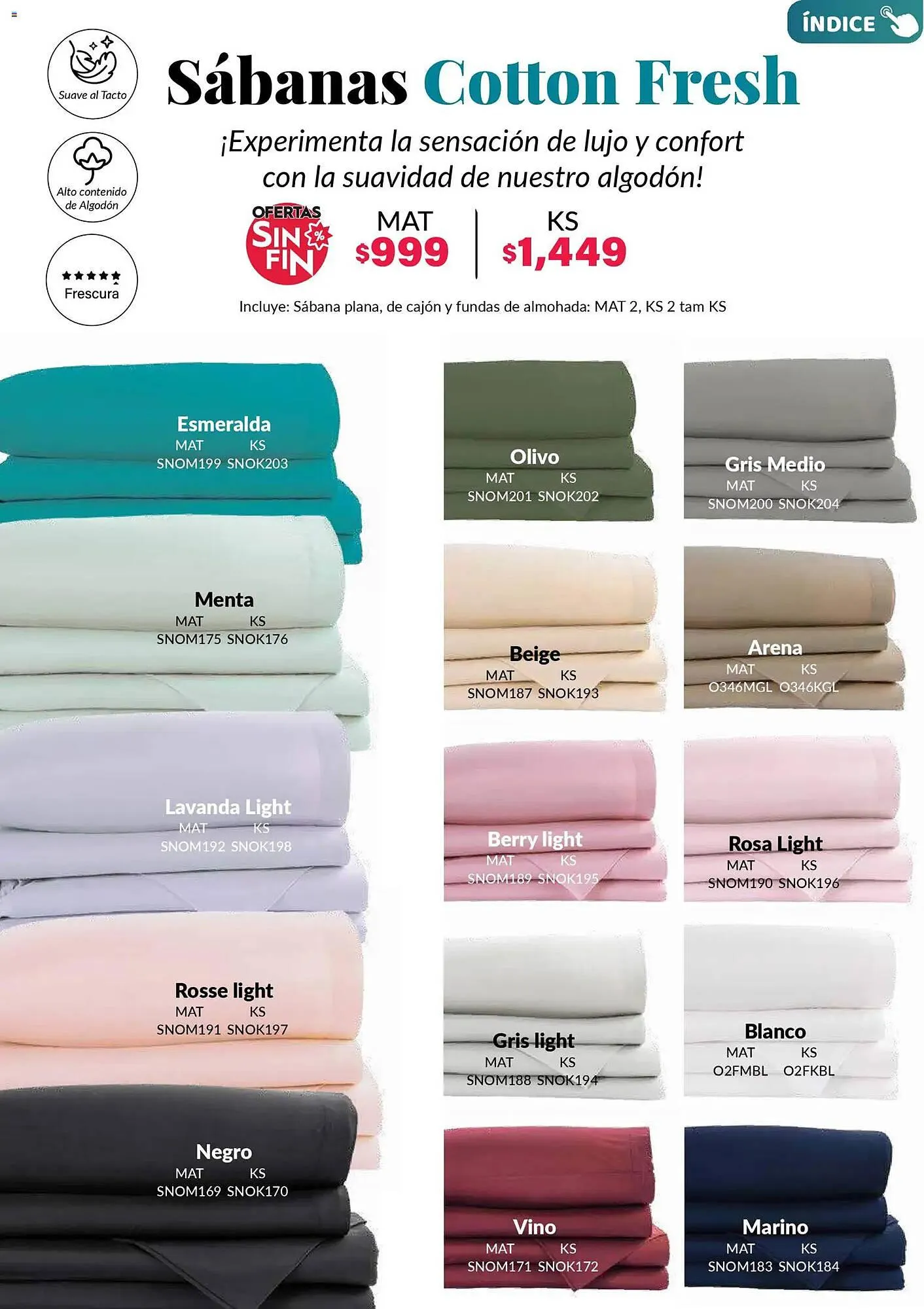 Catálogo de Catálogo Colchas Concord 1 de noviembre al 1 de febrero 2026 - Pagina 186