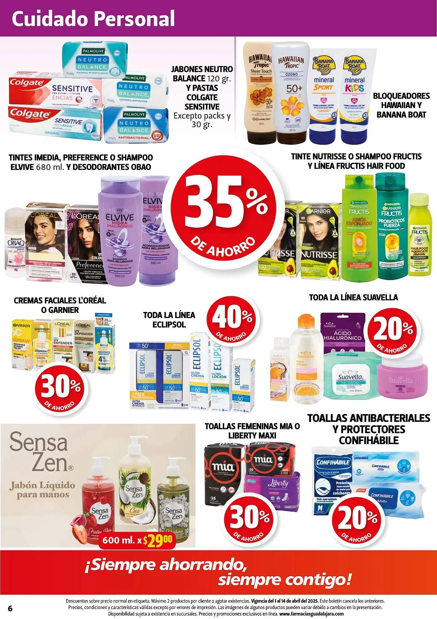 Catálogo de Catálogo Farmacias Guadalajara 1 de abril al 14 de abril 2025 - Pagina 6