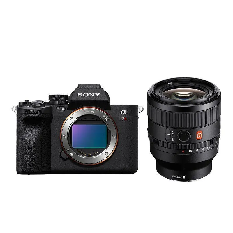 Cámara de high-resolution full-frame a7R V + Lente FE 50 mm F1,4 GM