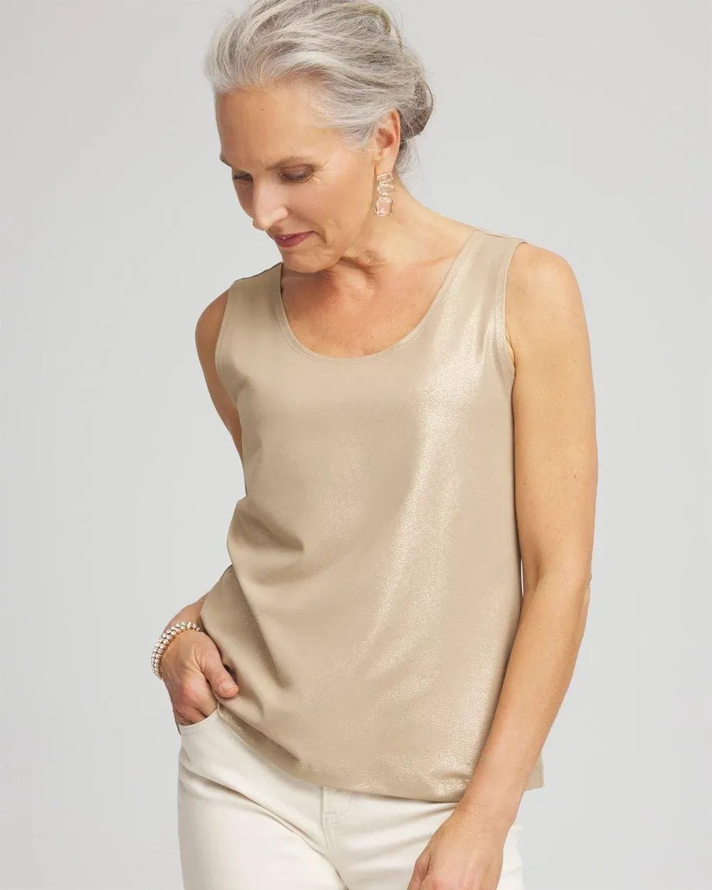 Foiled Microfiber Tank