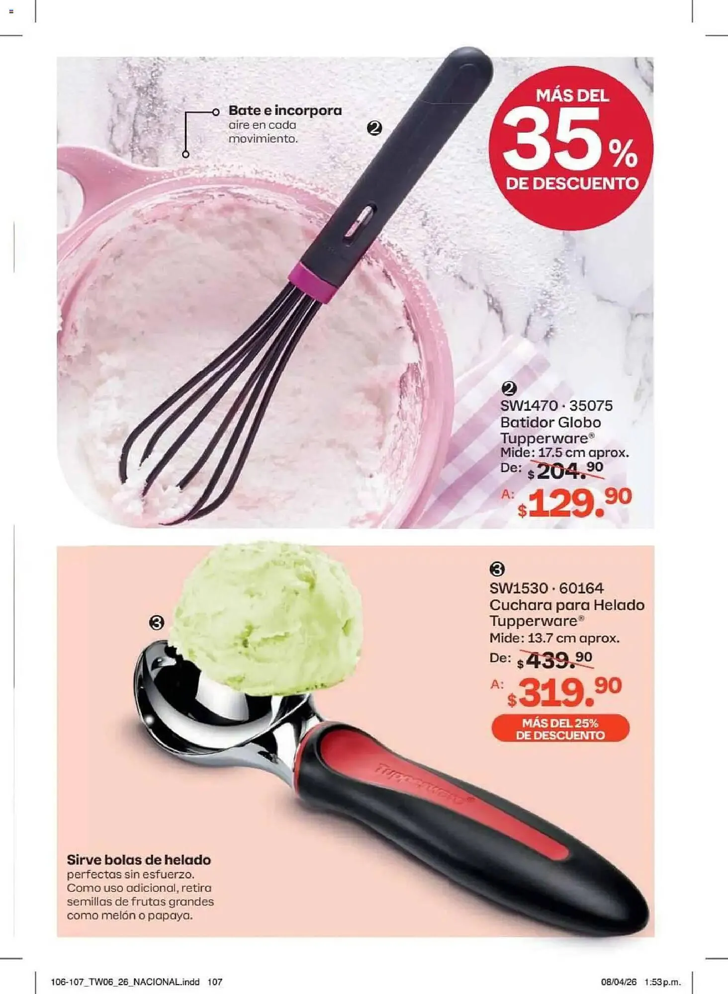 Catálogo de Catálogo Tupperware 18 de mayo al 14 de junio 2026 - Pagina 107