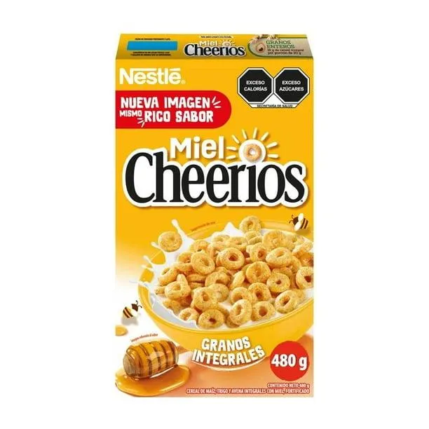 Cereal de maíz Cheerios miel 480 g