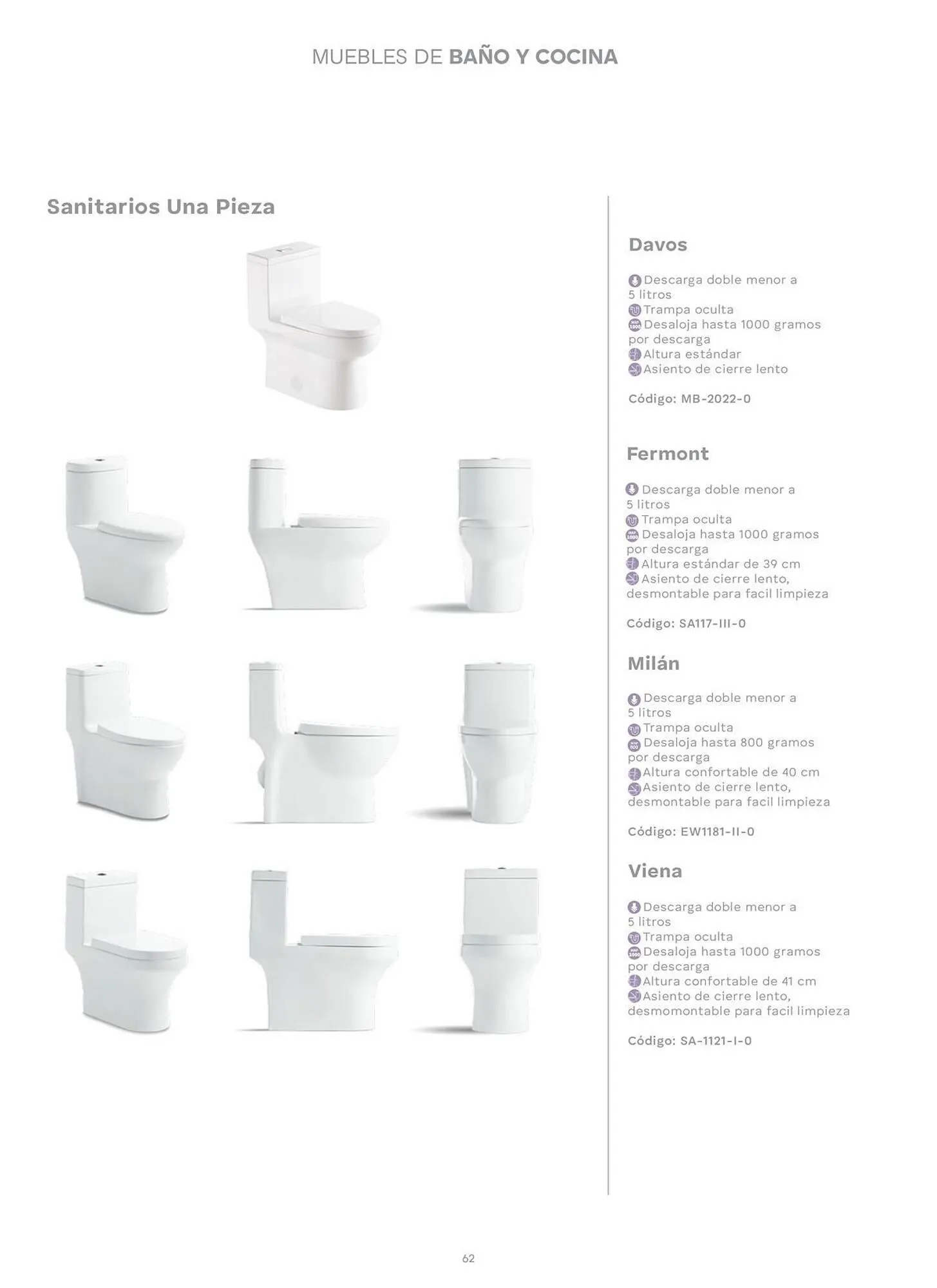 Catálogo de Catálogo Interceramic 3 de octubre al 3 de octubre 2026 - Pagina 62