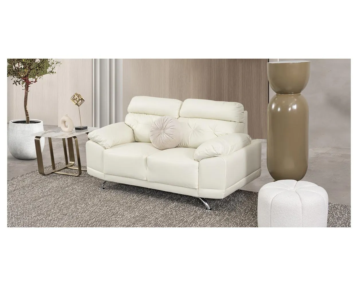 Sofá 2 Plazas San Marino Blanco