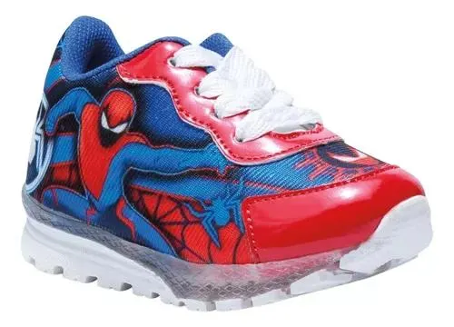 Tenis De Niños Casuales Personajes Sphider Azul/rojo Fareli