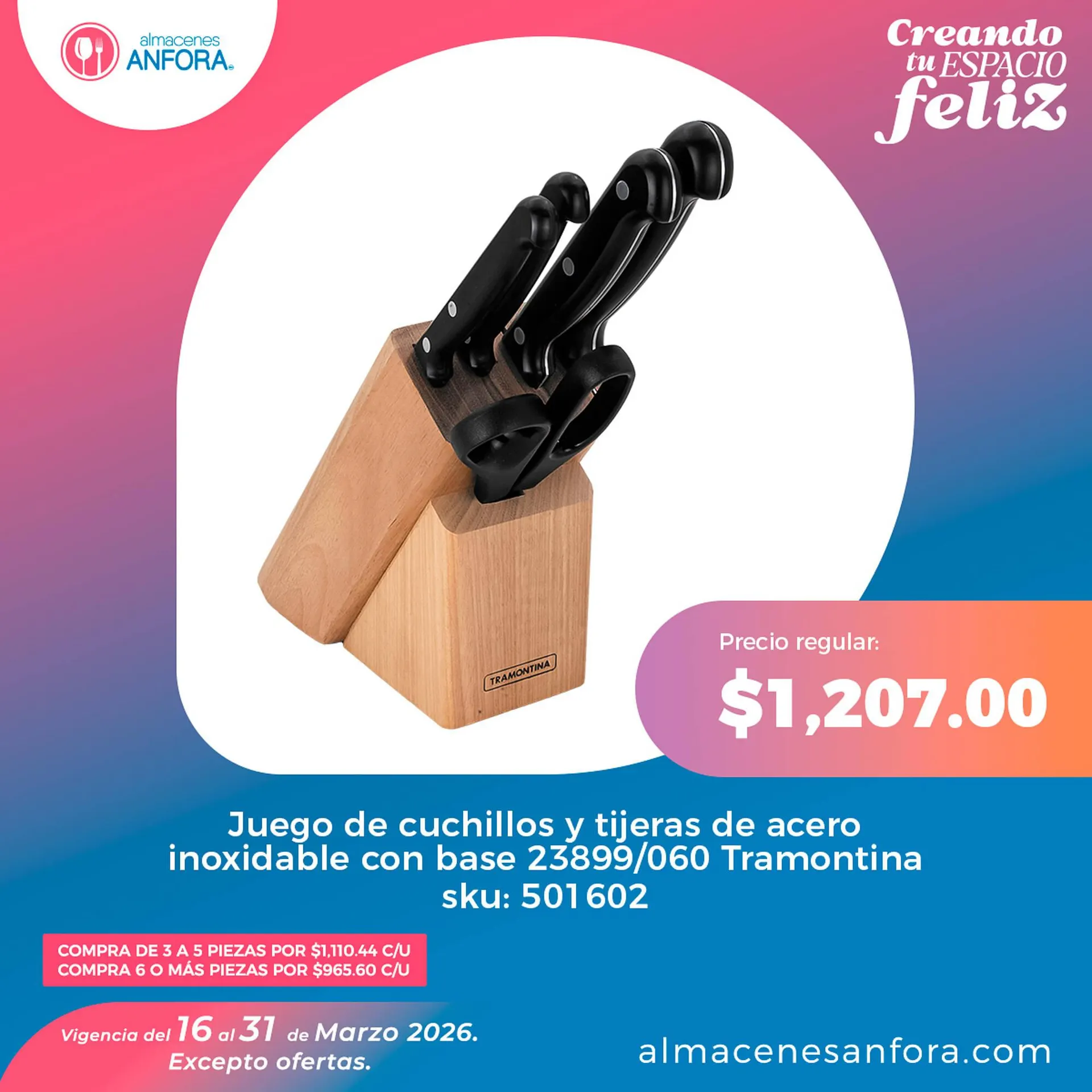 Catálogo de Catálogo Almacenes Anfora 31 de marzo al 31 de marzo 2026 - Pagina 1