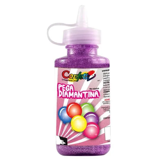 Pegamento con Diamantina Confetti 60 ml.