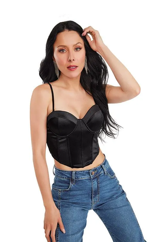 TOP NEGRO TIPO BUSTIER 97067