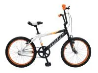 Bicicleta WOLF BMX R20 1V. Niño Frenos ”V” Acero Negro/Plata Talla:UN