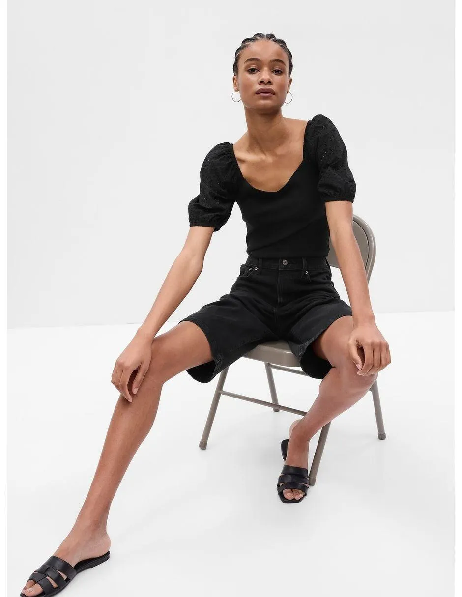 Blusa manga corta para mujer