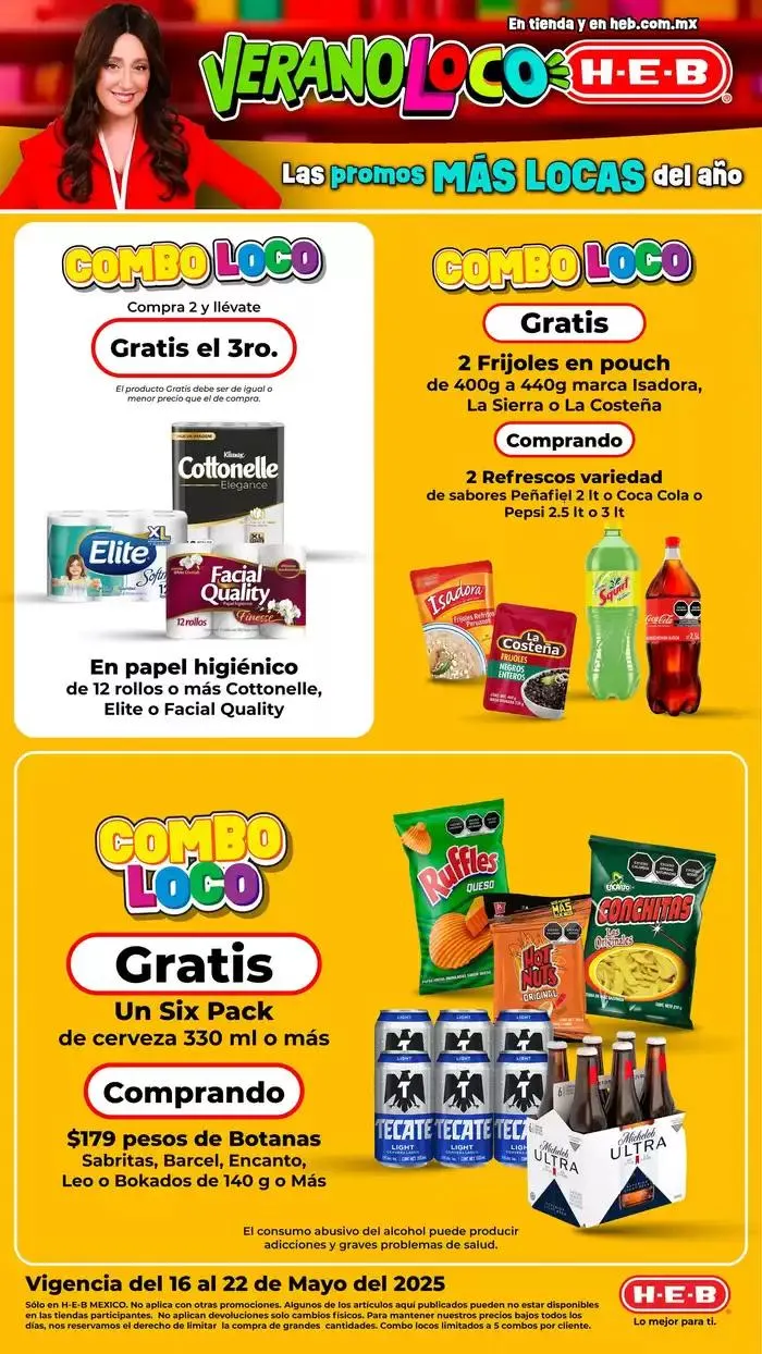 Catálogo de Ofertas HEB 16 de mayo al 22 de mayo 2025 - Pagina 1