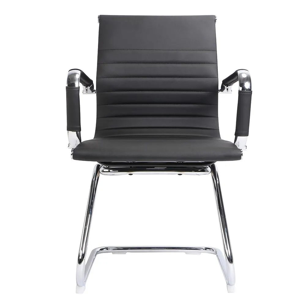 Sillon Ejecutivo Visita Vinipiel Golden Negro 6201-Lv
