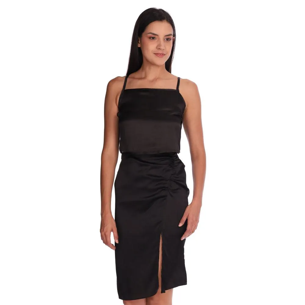 Top Red Sky Mujer Satinado